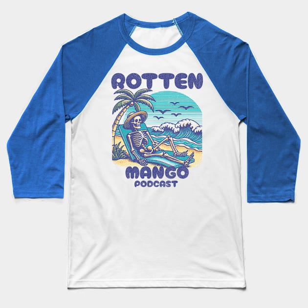 Rotten Mango Podcast True Crime Vacation Baseball T-Shirt by TeeTrendz